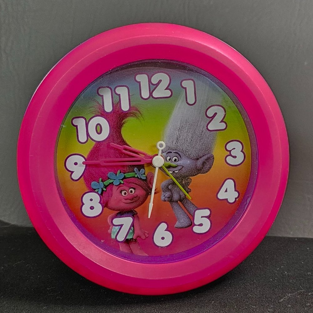Trolls Pink Musical Alarm Clock  Clock Poppy kids  VGC